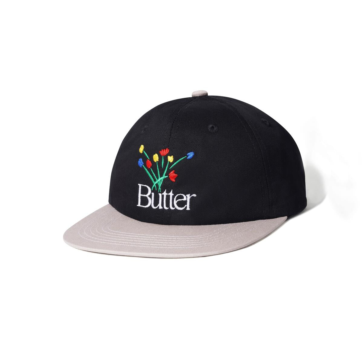 Butter Goods Bouquet 6 Panel Cap - Black / Tan