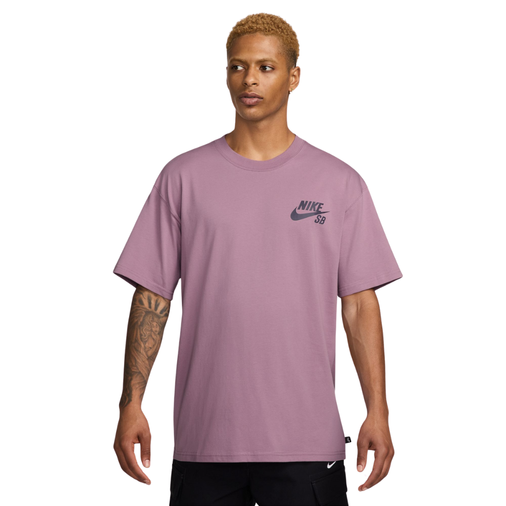 Nike SB Logo T shirt Plum Dust