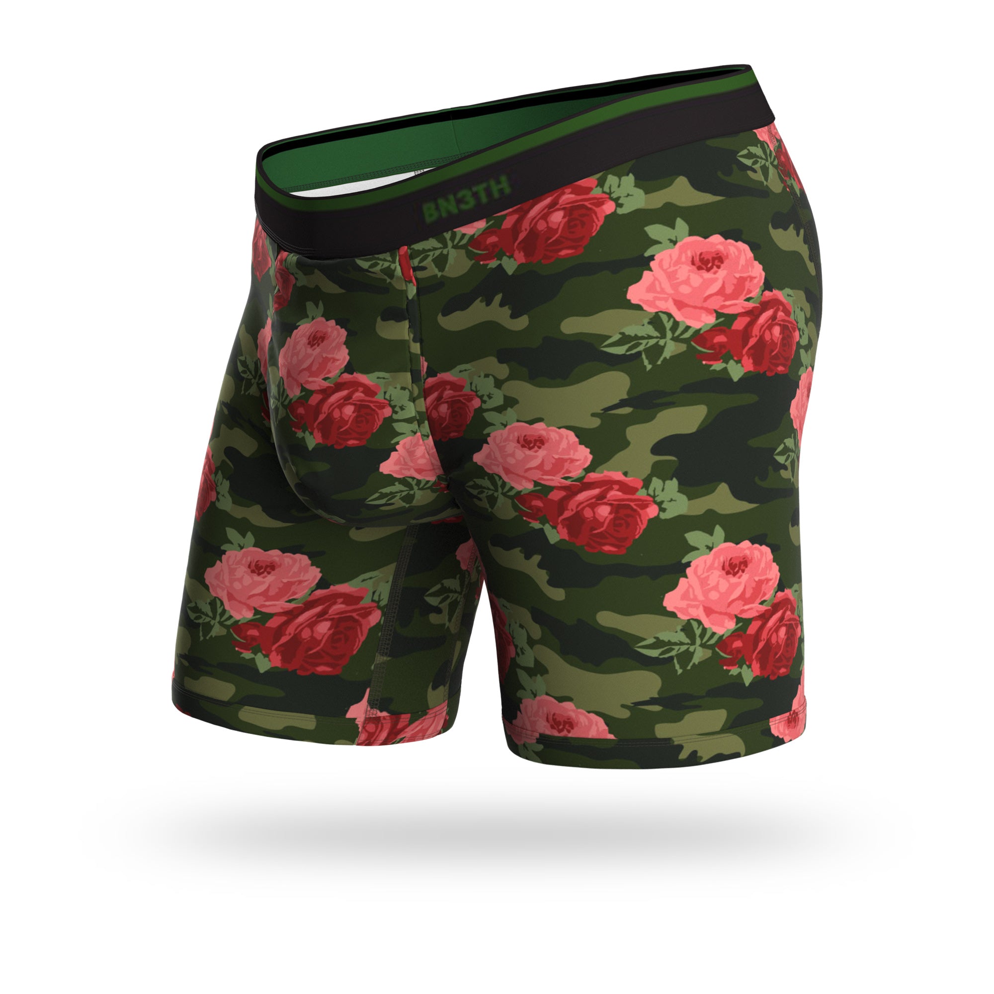 BN3TH Men's Classic Boxer Brief-Prints Collection (Rose, XX-Large) 