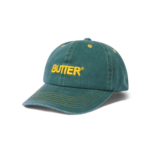 Butter Goods Rounded Logo 6 Panel Cap - Ivy