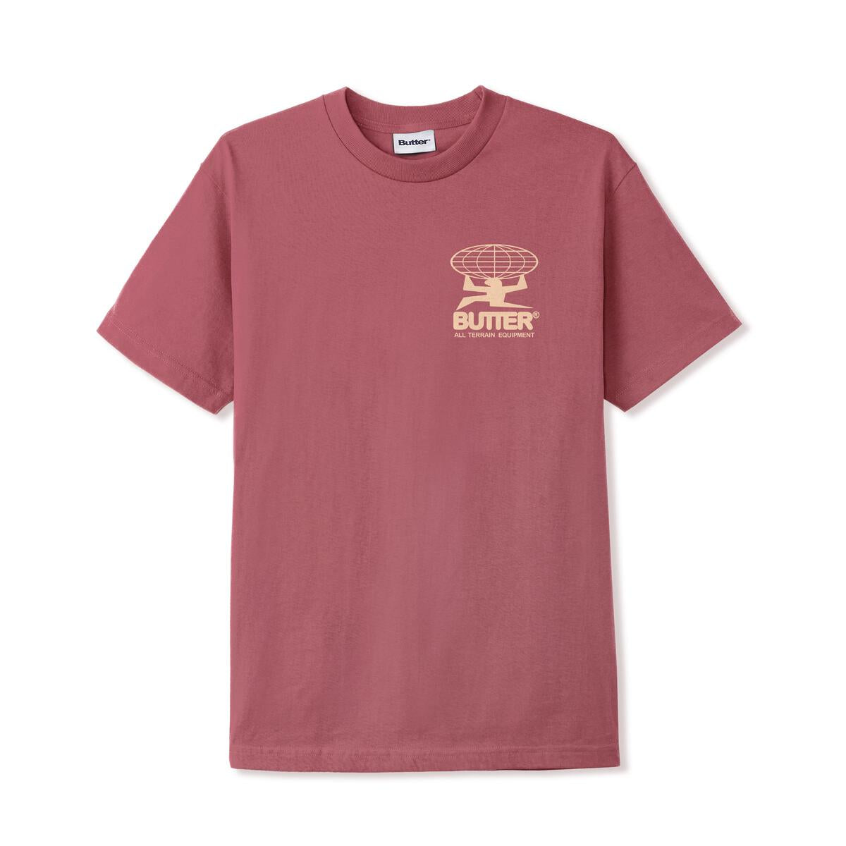 Butter Goods All Terrain Tee - Rhubarb