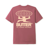 Butter Goods All Terrain Tee - Rhubarb