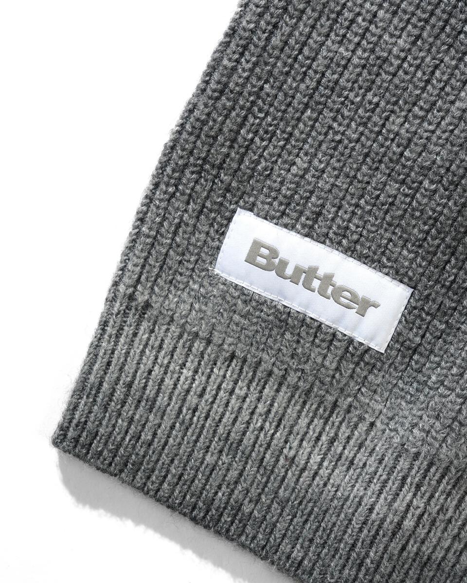 Butter Goods Beams Knit Sweater - Charcoal