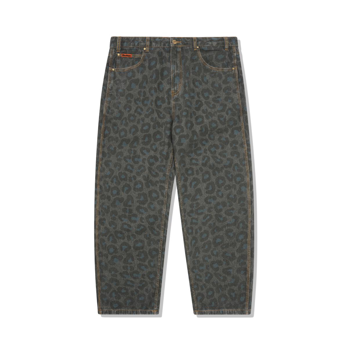 Butter Goods Leopard Baggy Denim - Black