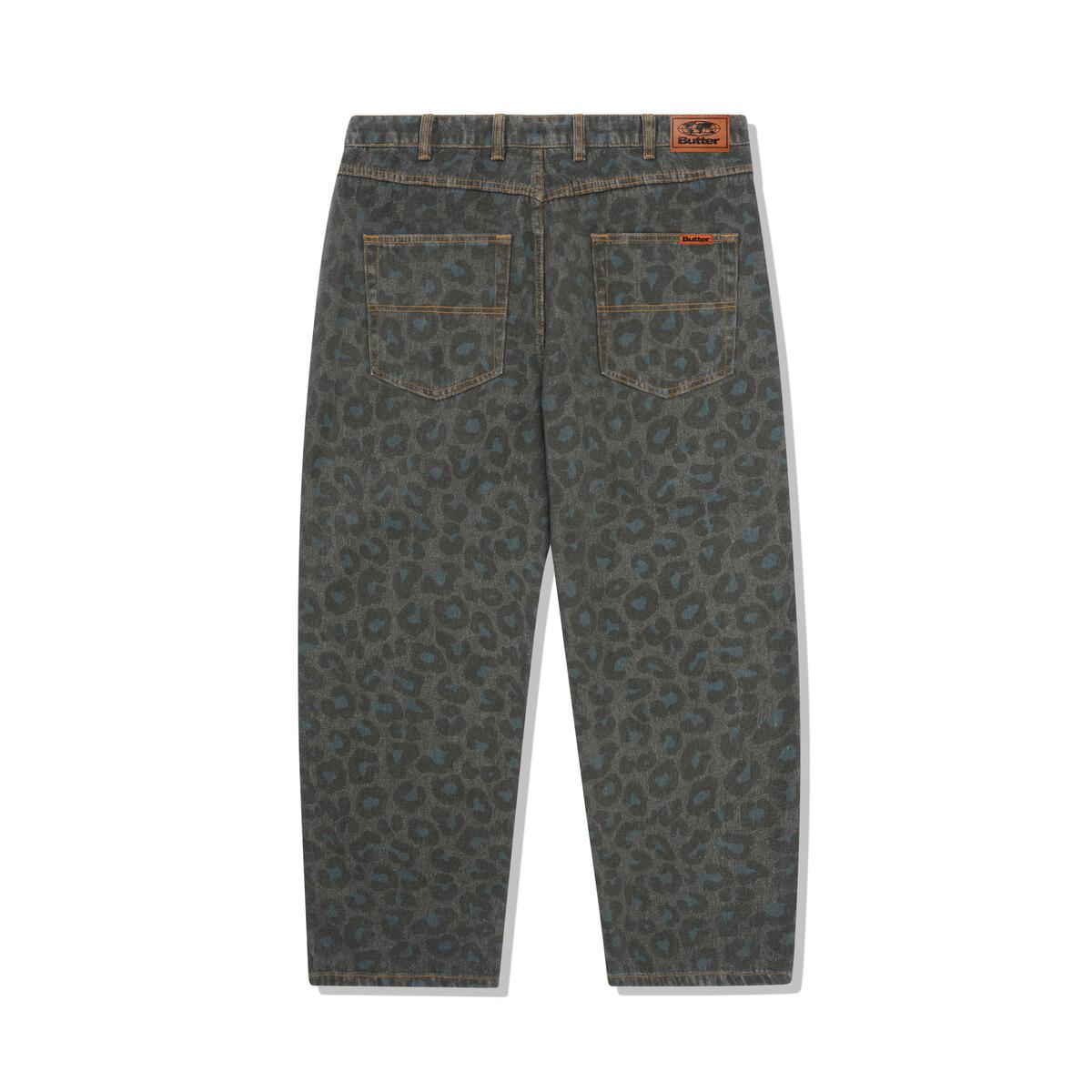 Butter Goods Leopard Baggy Denim - Black