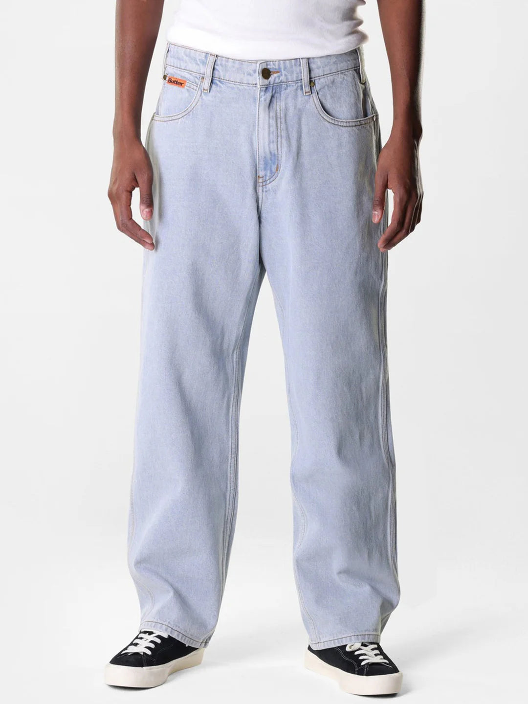 Butter Goods Relaxed Denim Jeans - Light Blue