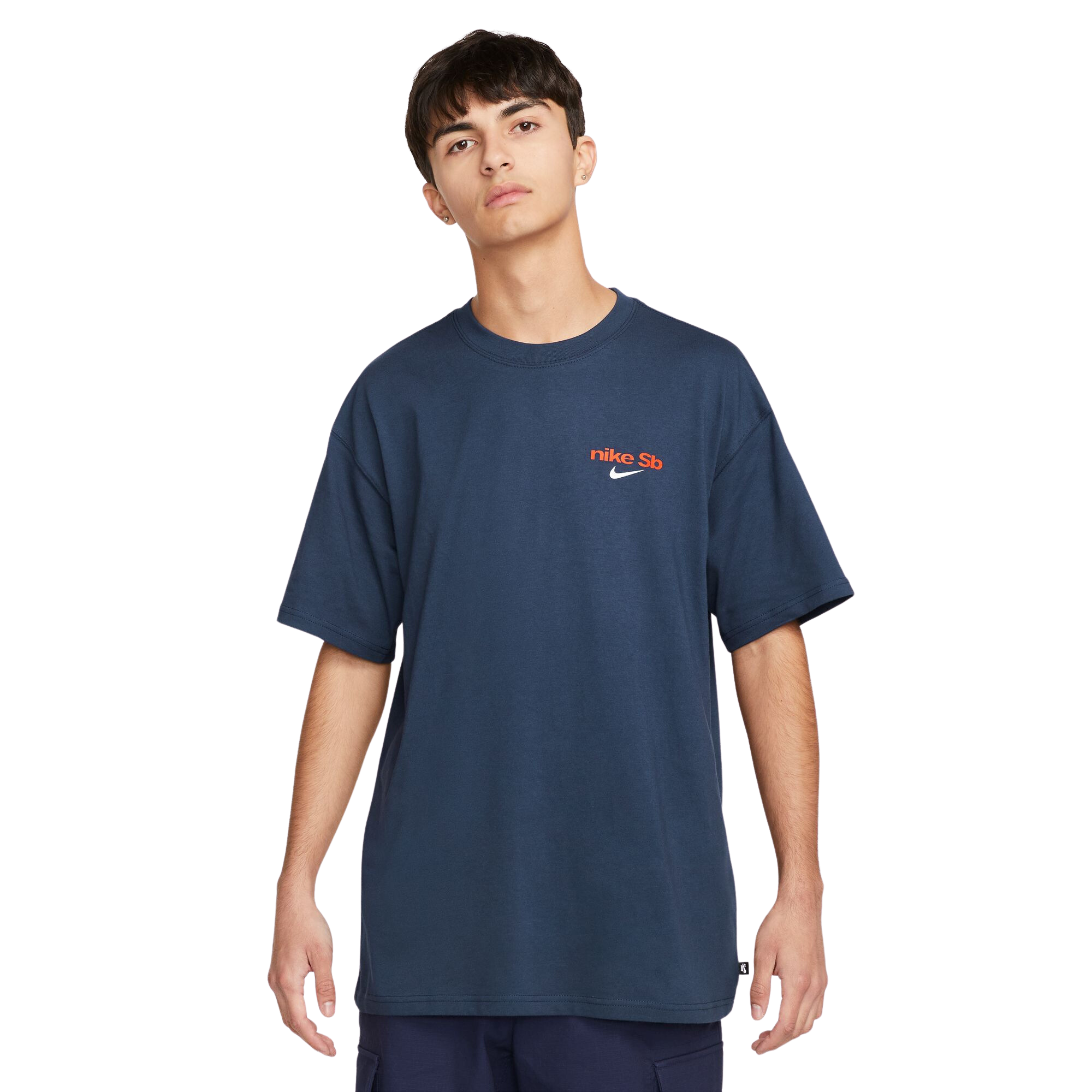 Nike SB Stack Logo T-Shirt - Midnight Navy