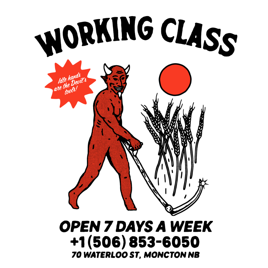 Working Class Wheat Demon Tee - Faded Bone