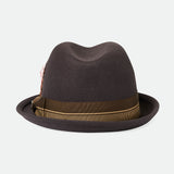 Brixton 20th Anniversary Gain Fedora - Chocolate/Gold