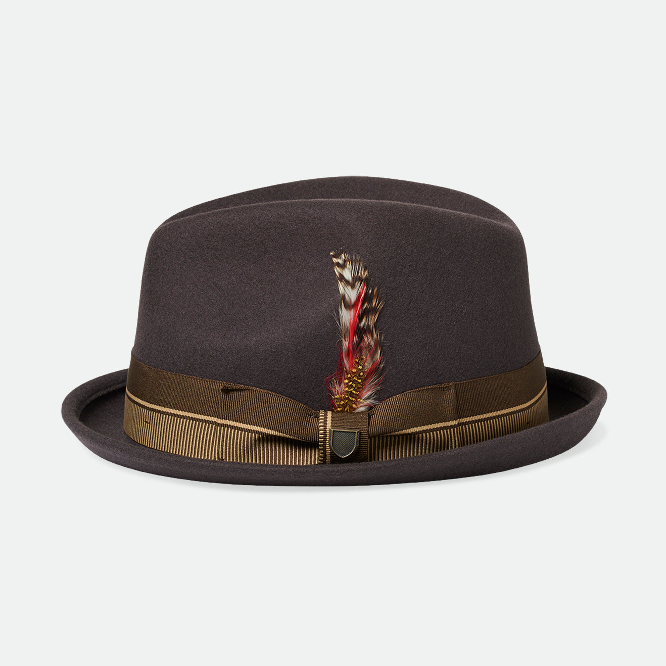 Brixton 20th Anniversary Gain Fedora - Chocolate/Gold