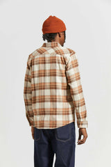 Brixton Bowery L/S Flannel - Whitecap/Pinecone Brown/Burro