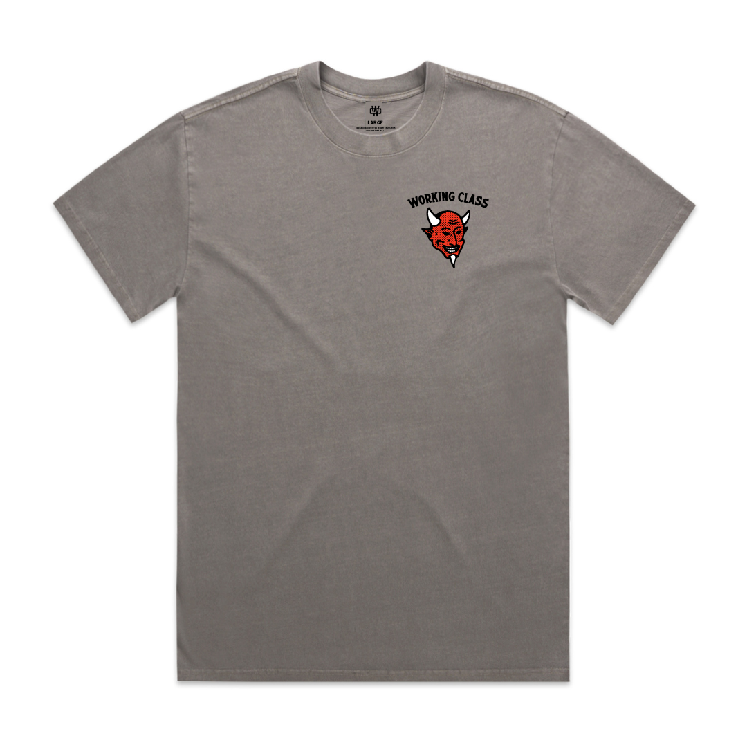 Working Class Wheat Demon Tee - Faded Grey