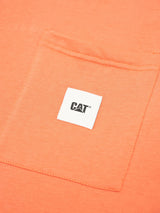 Cat WWR  Essential Pocket Tee - Orange Rust