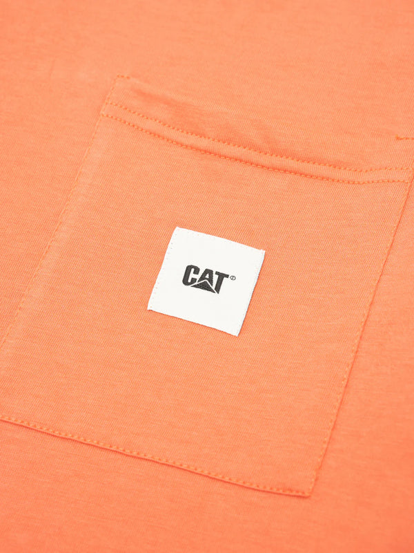 Cat WWR  Essential Pocket Tee - Orange Rust