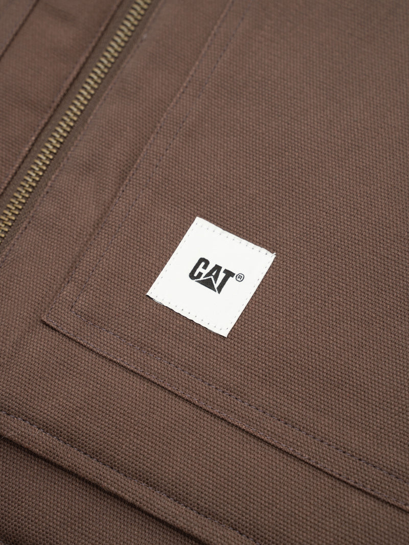 CAT WWR Classic Canvas Vest - Brown