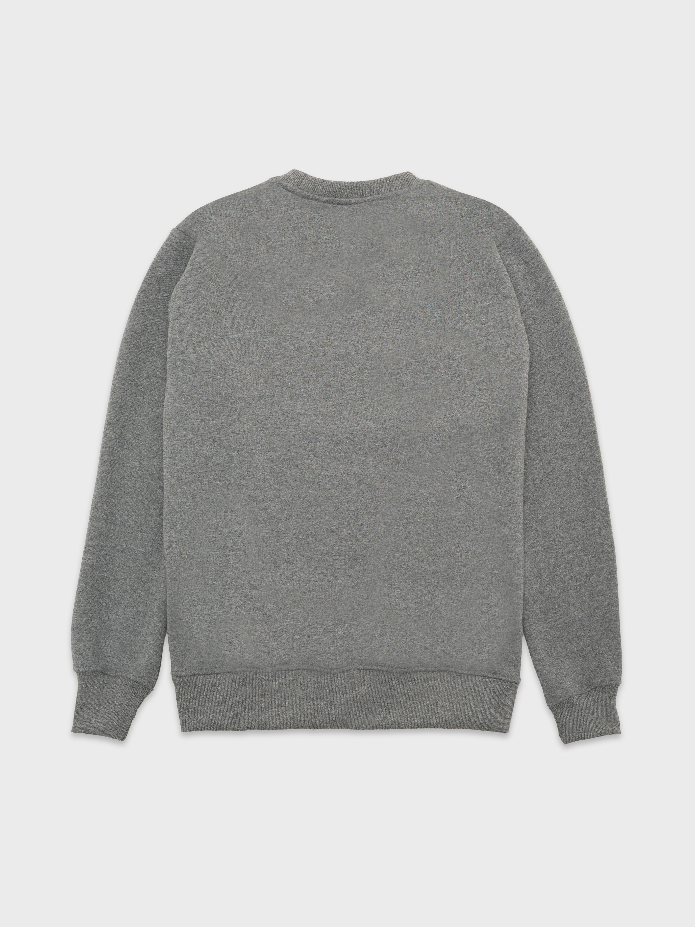 Cat WWR Varsity Crewneck - Heather Grey