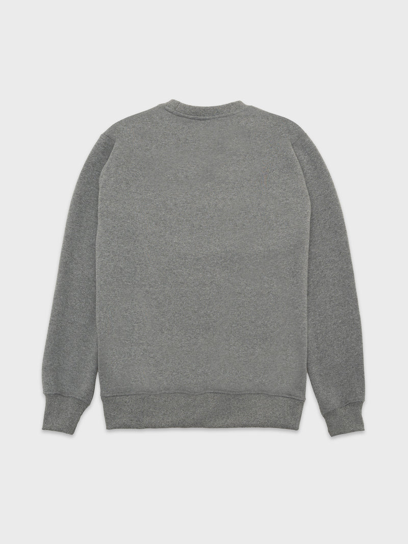 Cat WWR Varsity Crewneck - Heather Grey