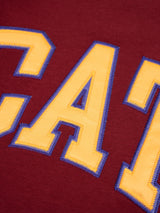 Cat WWR Varsity Crewneck - Maroon