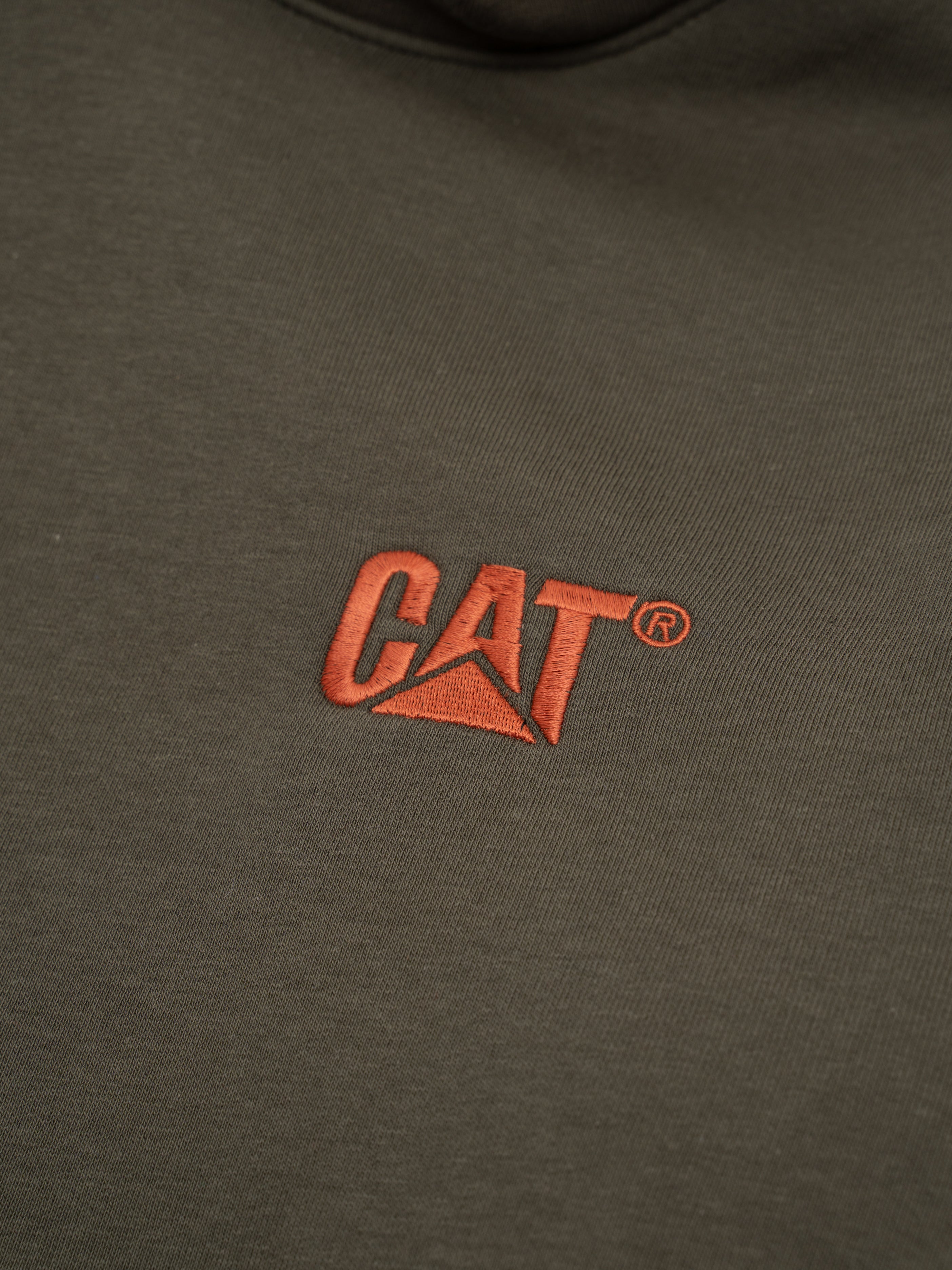 Cat WWR Logo Hoodie - Military Olive