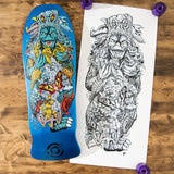 Santa Cruz Godzilla Kaiju Roskopp Deck - 10.125" x 30.2"