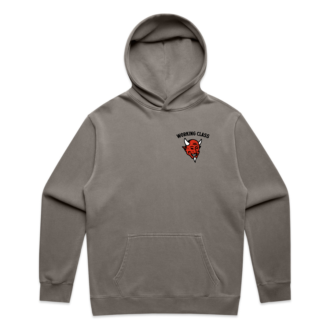 Working Class Wheat Demon Hood - Faded Grey