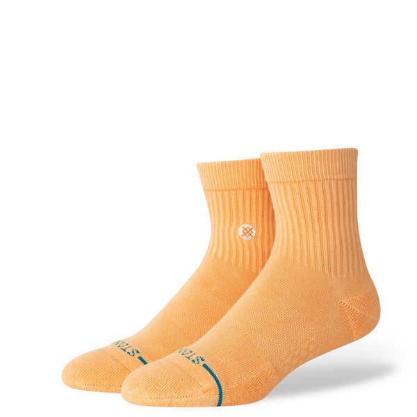 Stance Icon Washed Quarter Socks - Peach
