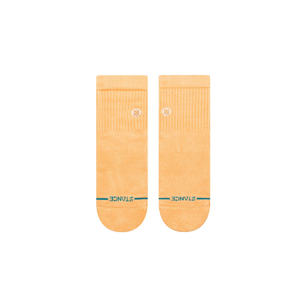 Stance Icon Washed Quarter Socks - Peach