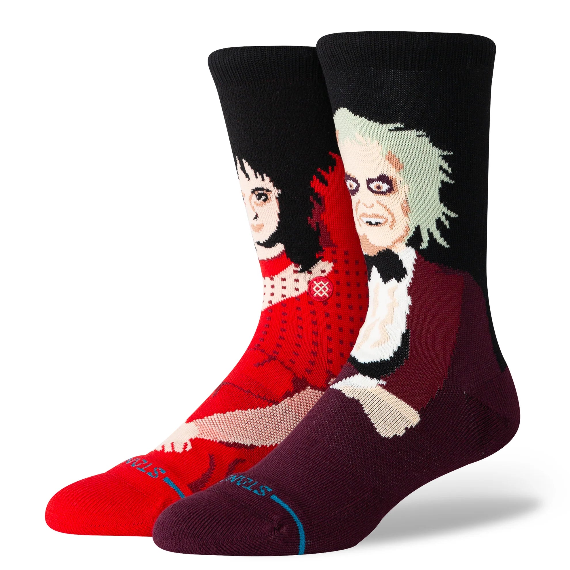 Stance x Beetlejuice Dearly Beloved Crew Socks - Maroon