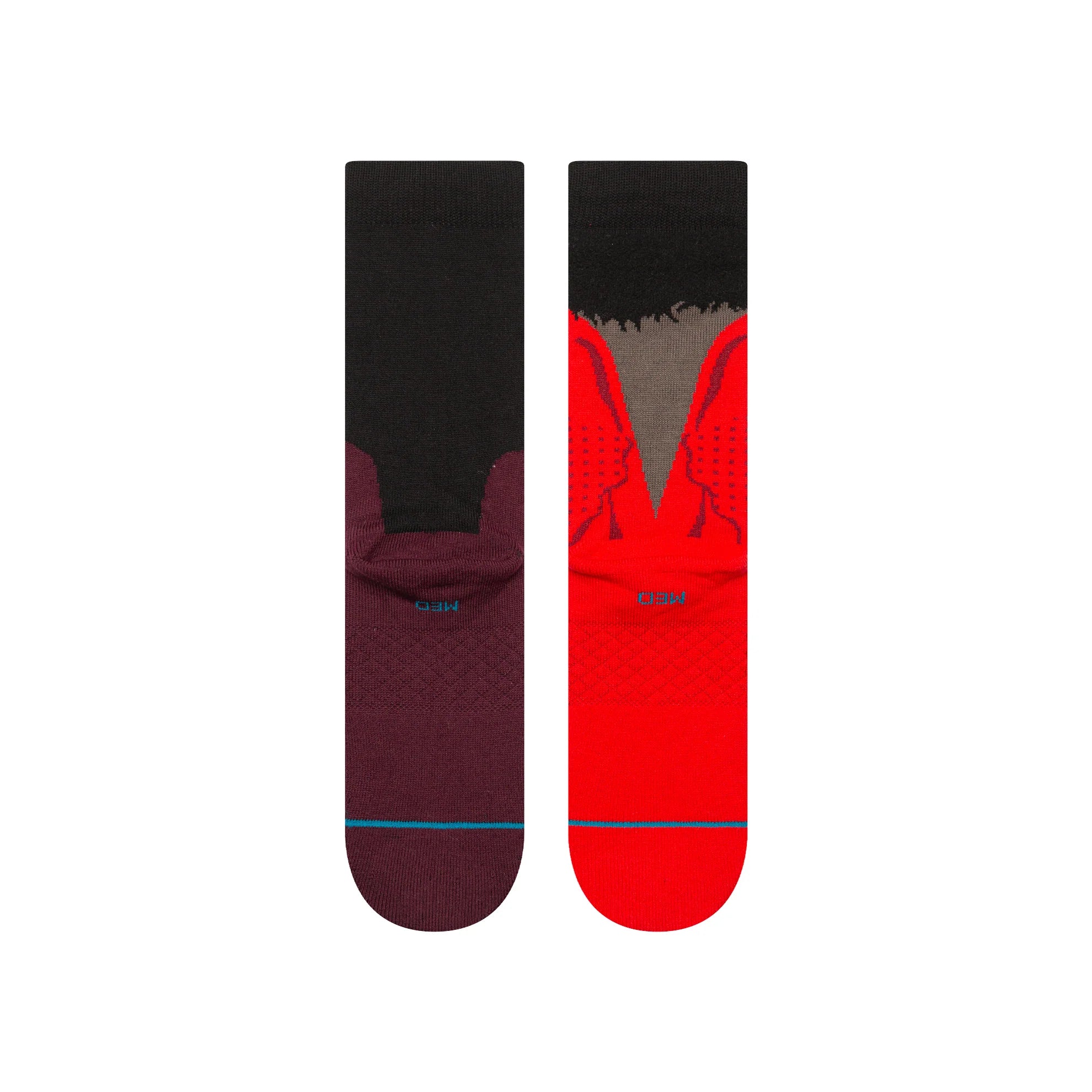 Stance x Beetlejuice Dearly Beloved Crew Socks - Maroon