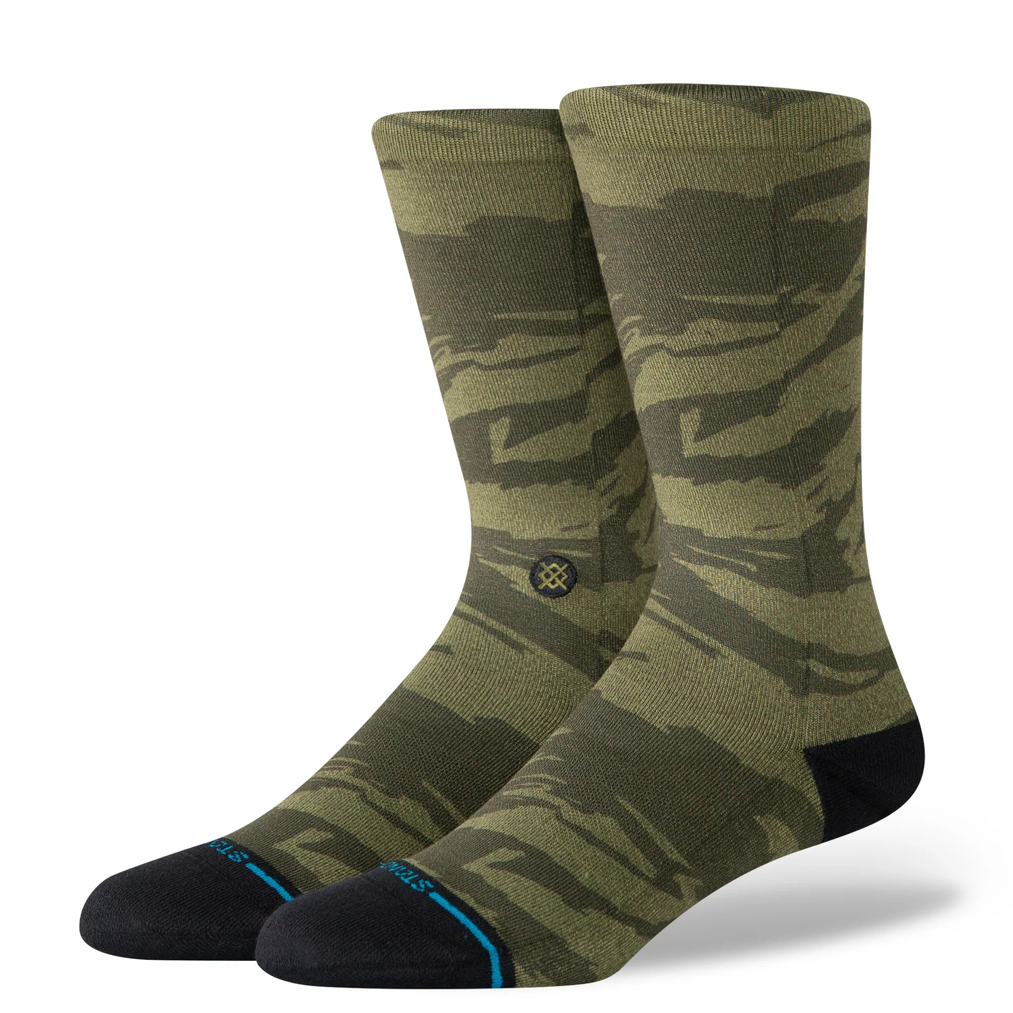 Stance Camoblend Crew Socks - Dark Green