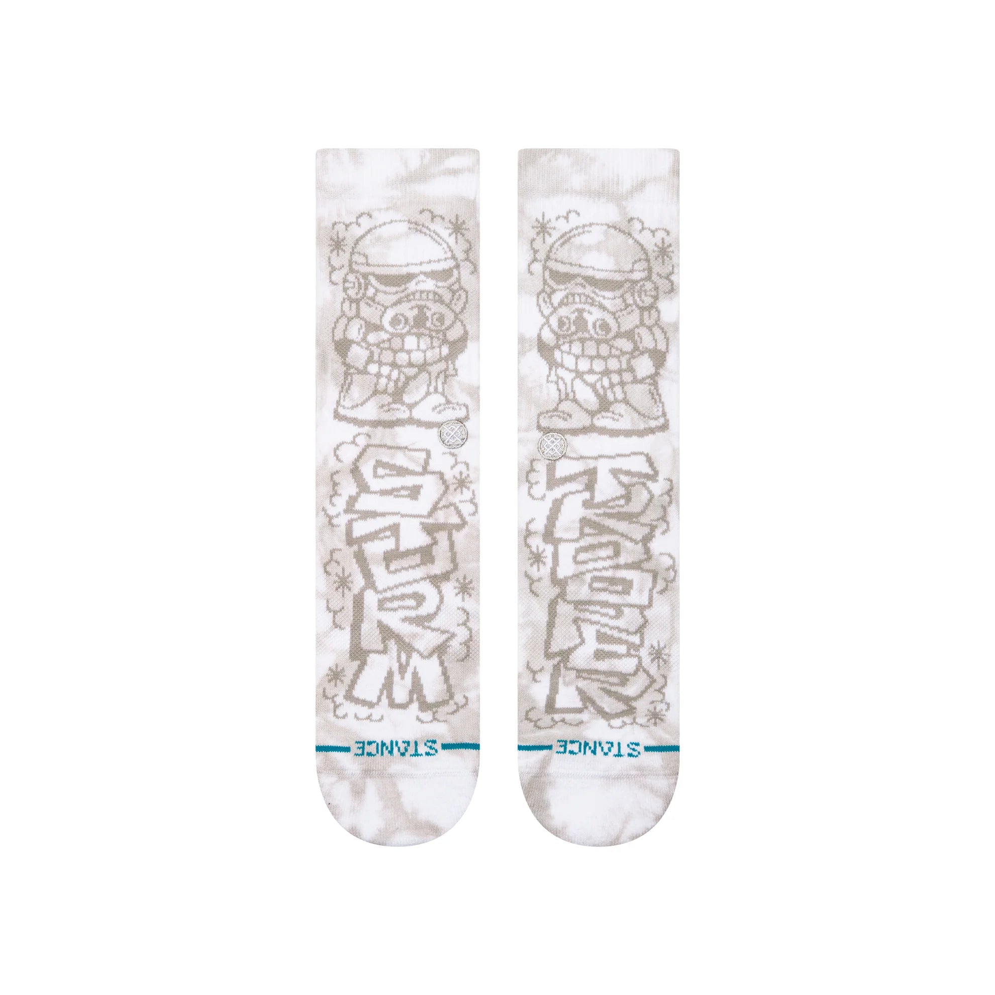 Stance x Star Wars By DJ Javier Trooper Crew Socks - White