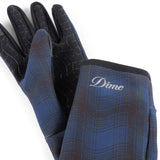 Dime City Plaid Gloves - Navy