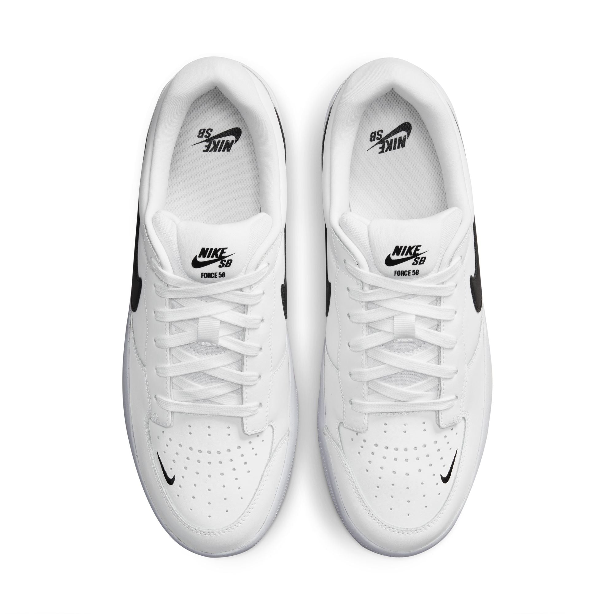 NIKE SB FORCE 58 PREMIUM - WHITE/BLACK-WHITE-WHITE