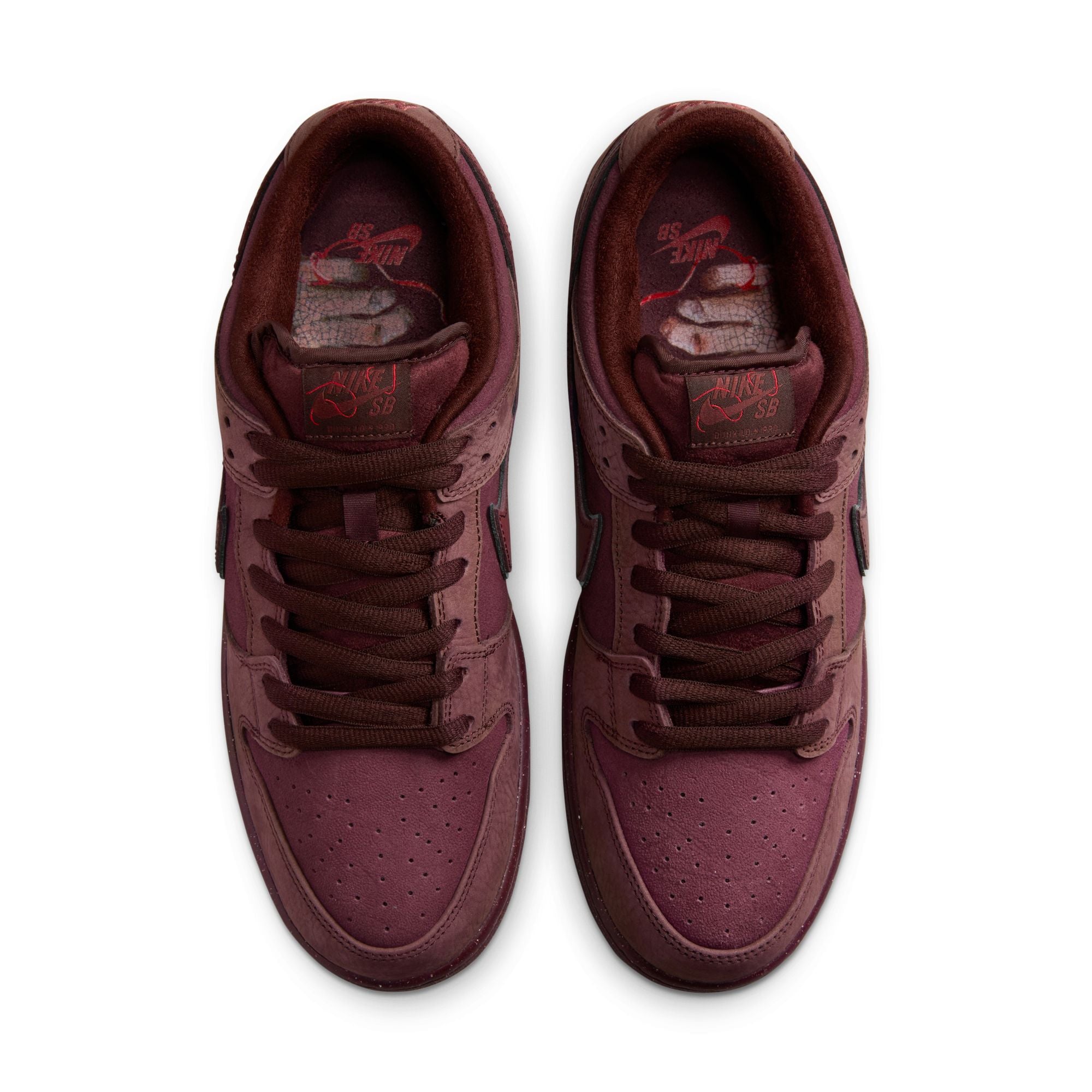 NIKE SB DUNK LOW PREMIUM - BURGUNDY CRUSH/DARK TEAM RED-EARTH