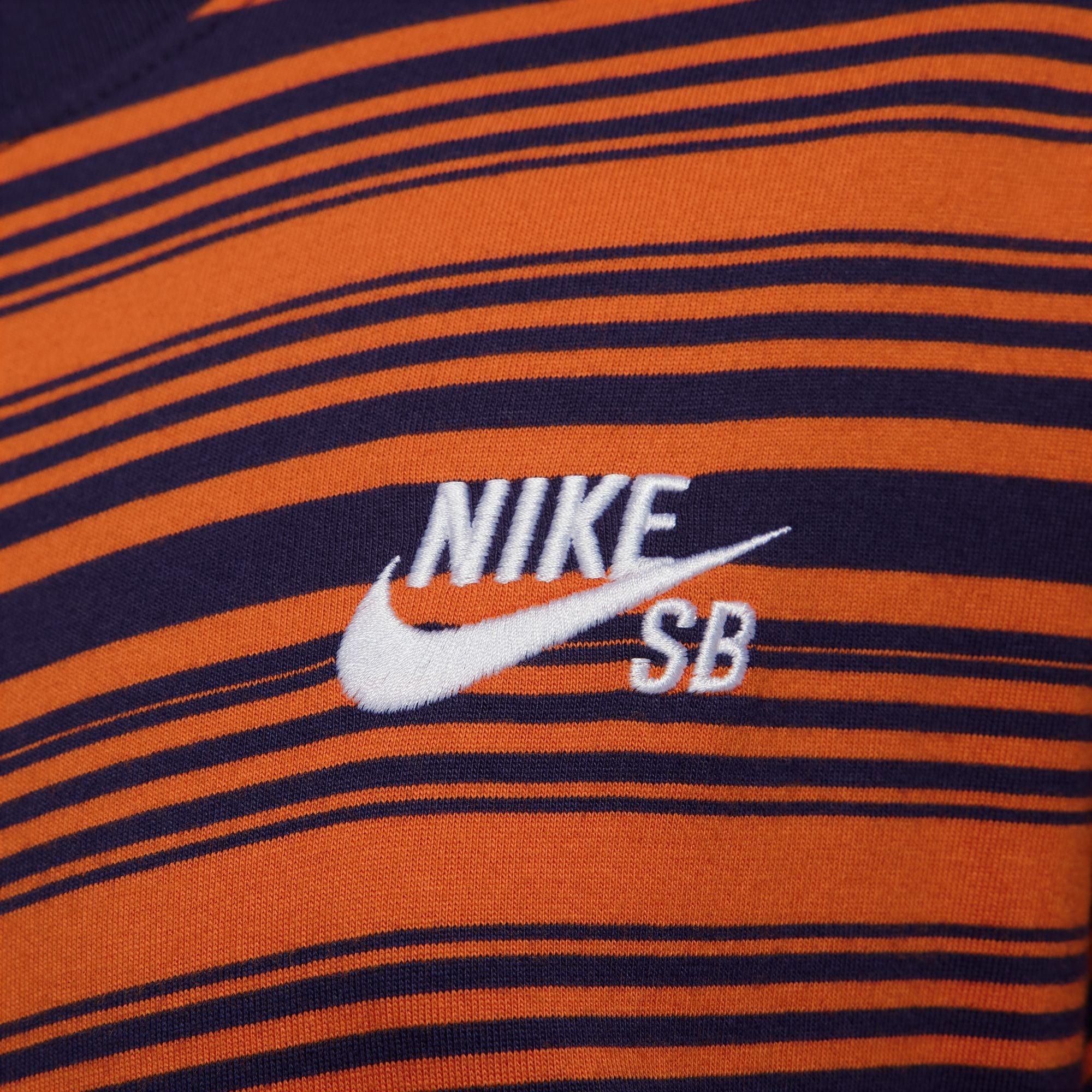 Nike SB Long-Sleeve Skate T-Shirt - Purple Ink/Campfire Orange