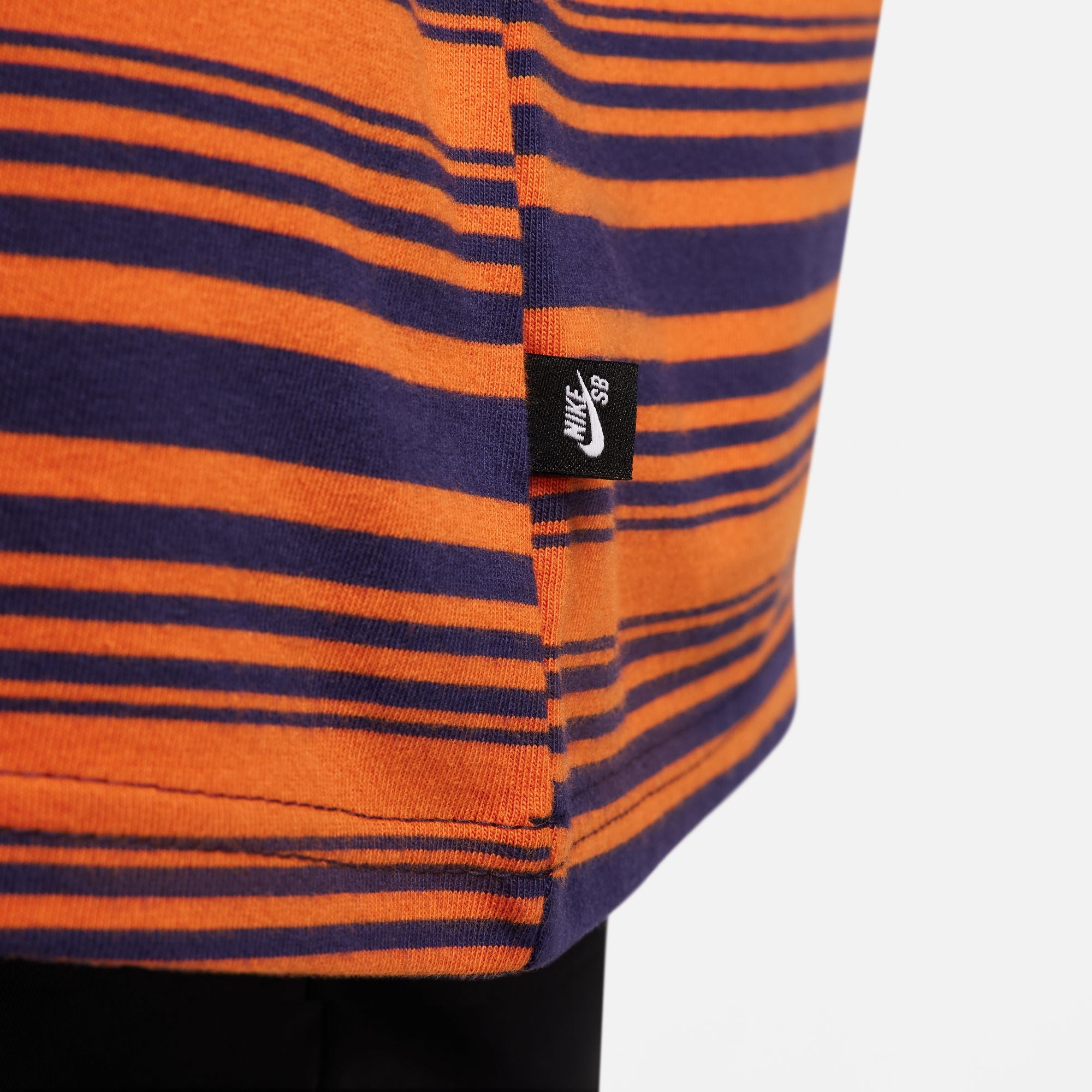 Nike SB Long-Sleeve Skate T-Shirt - Purple Ink/Campfire Orange