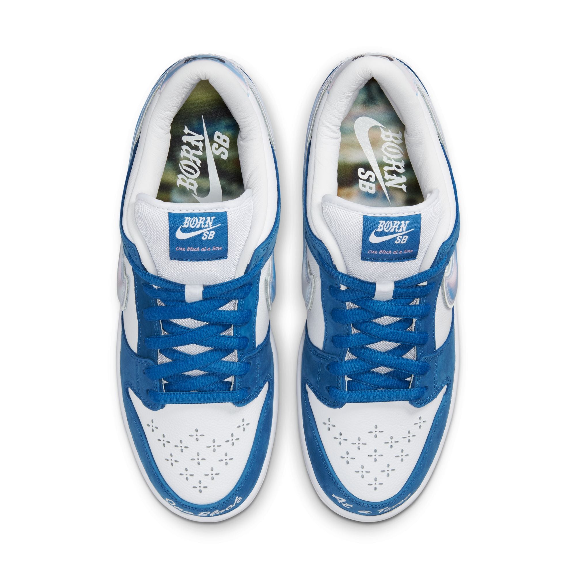 NIKE SB X BORN & RAISED DUNK LOW PRO QS - DEEP ROYAL/WHITE-BLACK