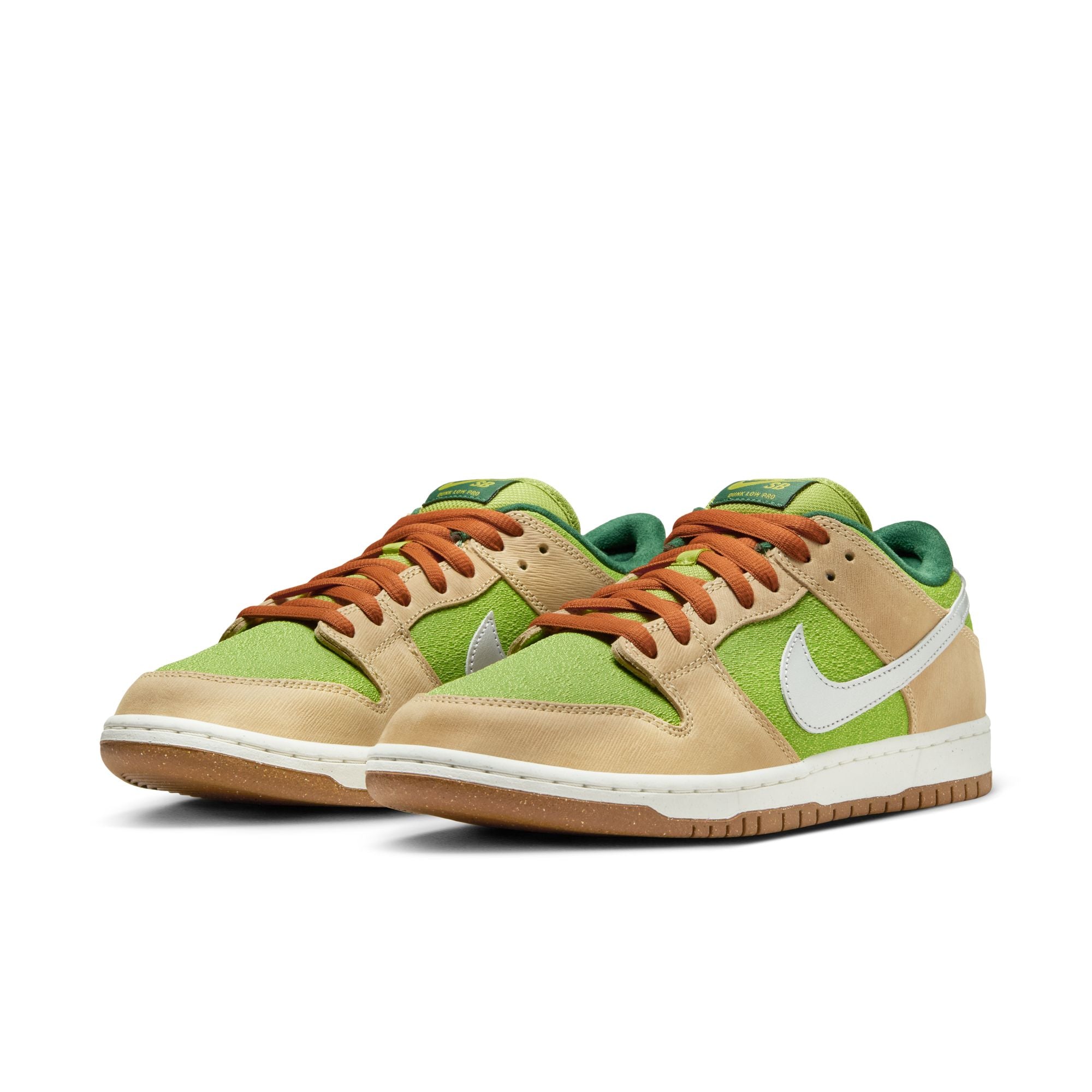 Nike SB Dunk Low Pro - Sesame/Metallic Silver-Pear-Fir