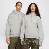 Nike SB Fleece Pullover Skate Hoodie - DK GREY HEATHER/WHITE