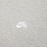 Nike SB Fleece Pullover Skate Hoodie - DK GREY HEATHER/WHITE