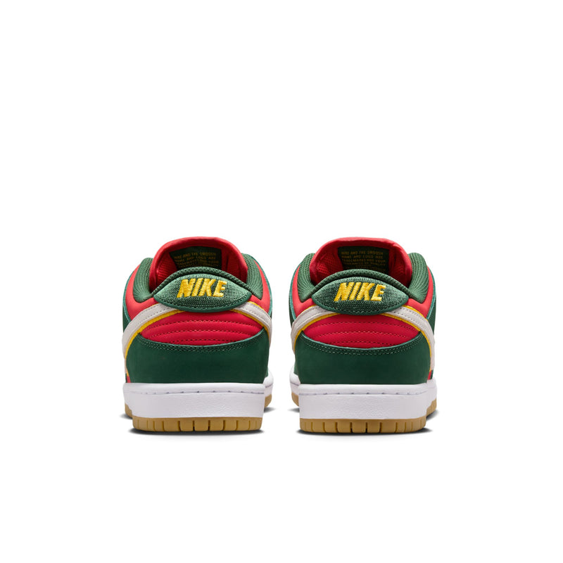 Nike SB Dunk Low Pro Premium Fir/White-University Gold-Fire Red