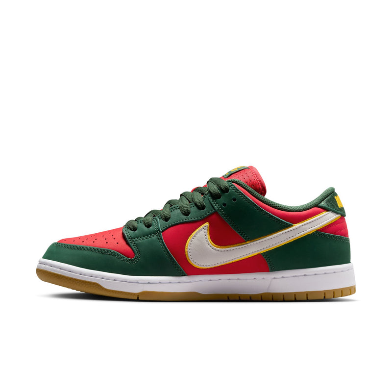 Nike SB Dunk Low Pro Premium Fir/White-University Gold-Fire Red