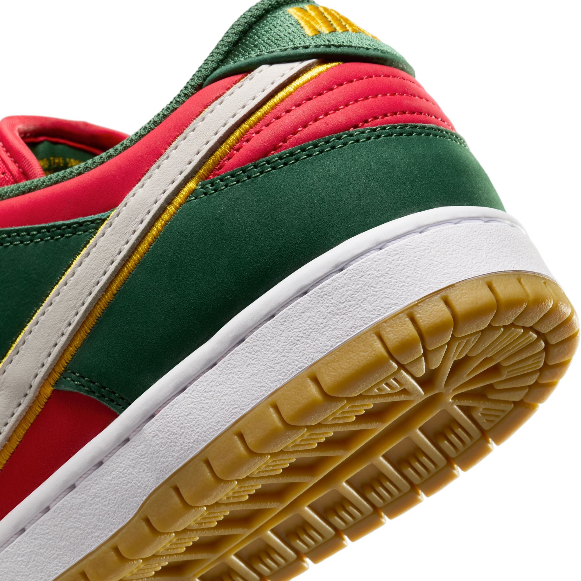 Nike SB Dunk Low Pro Premium Fir/White-University Gold-Fire Red