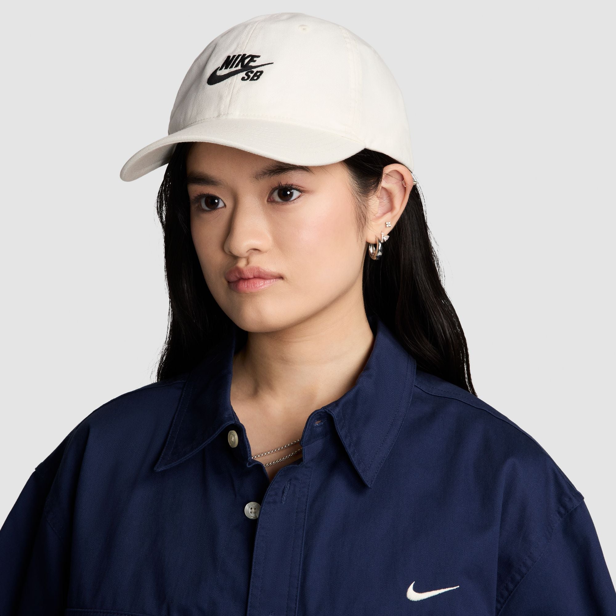 Nike SB Club Unstructured Skate Cap - Sail/Black