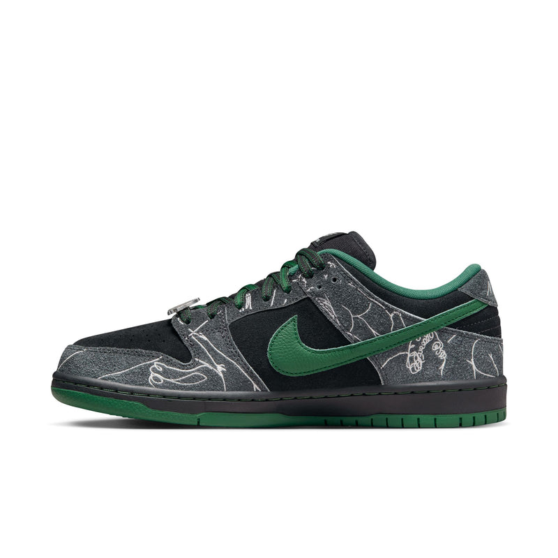 Nike SB Dunk Low x There - Black/Gorge Green-Summit White