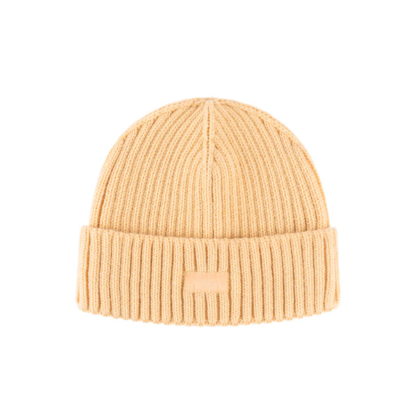 Dime Cursive Fold Beanie - Sand