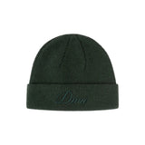 Dime Cursive Wool Beanie - Forest