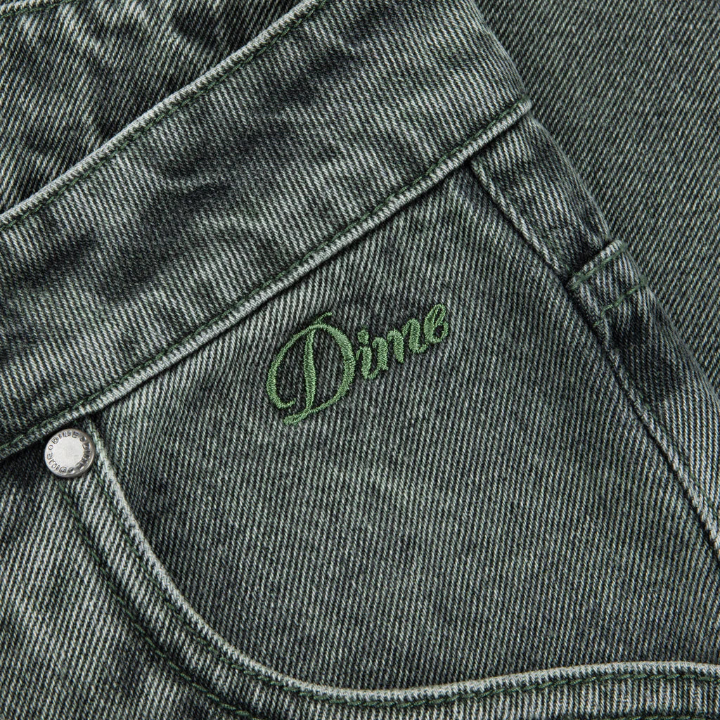 Dime Classic Relaxed Fit Denim Pants - Faded Green