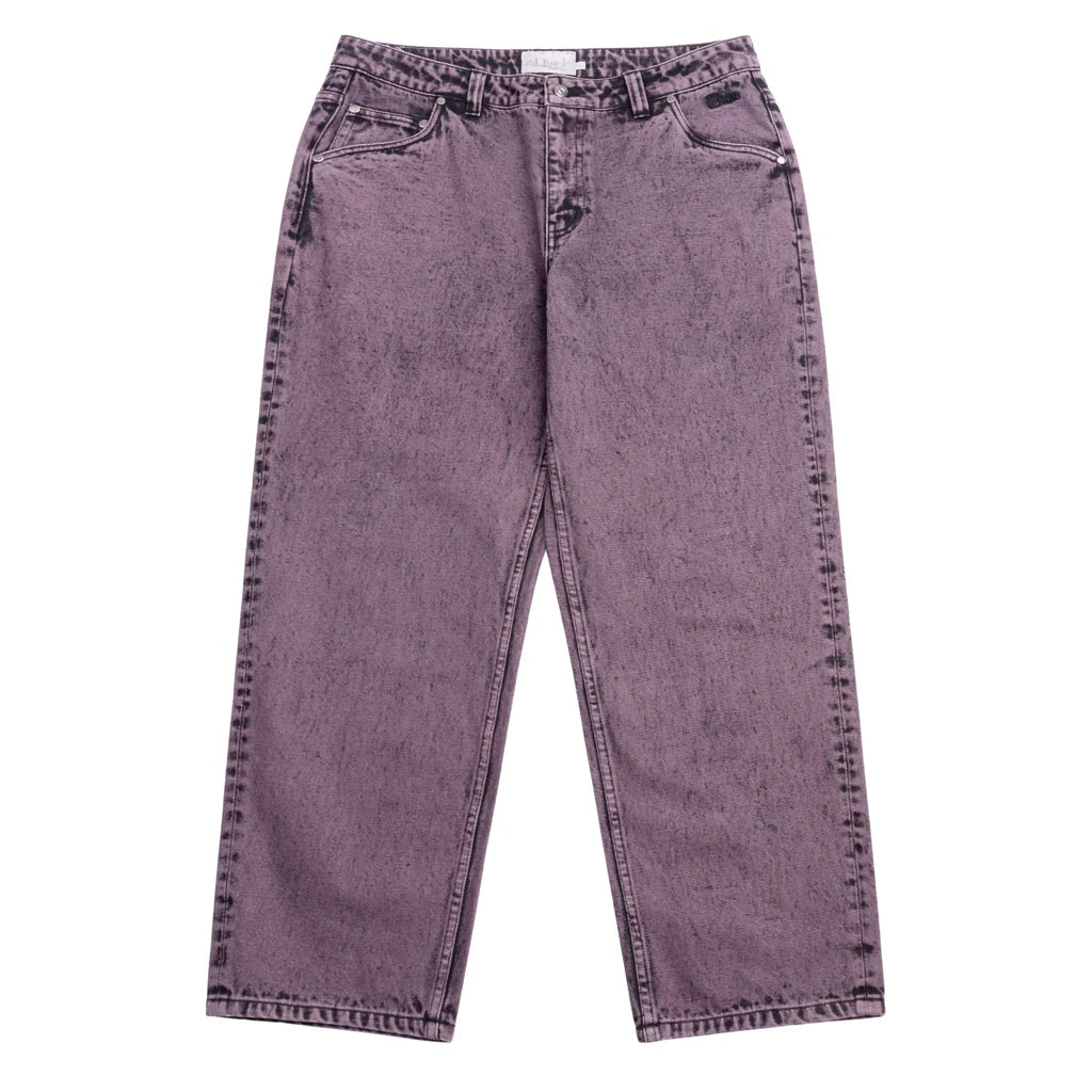 Dime Classic Relaxed Denim Pants - Overdyed Plum