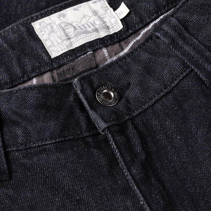 Dime Secret Baggy Denim Pants - Washed Black